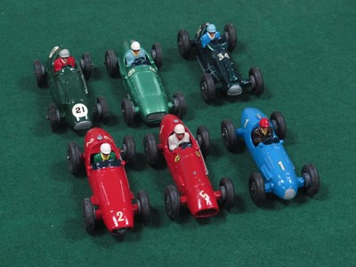 Lot 581 - Six Diecast Racing Cars by Crescent, all...