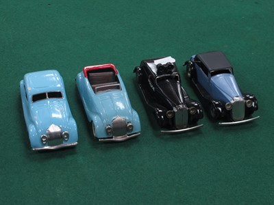 Lot 630 - Four Post War Tinplate Minic Clockwork...