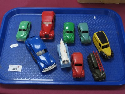 Lot 528 - Nine Original Plastic Tri-ang Minic Clockwork...