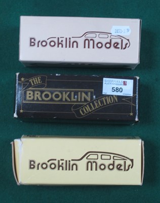 Lot 580 - Three Brooklin 1:43rd Scale Cast Metal Model...