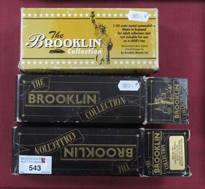 Lot 543 - Three Brooklin 1:43rd Scale Cast Metal Model...