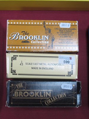 Lot 599 - Three Brooklin 1:43rd Scale Cast Metal Model...