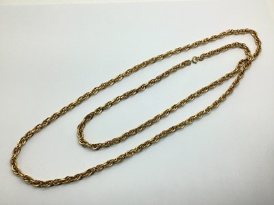 Lot 165 - Trifari; A Vintage Gilt Metal Long Chain,...