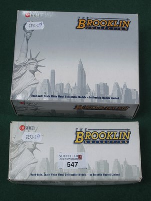 Lot 547 - Two Brooklin Models 1:43rd Scale White Metal...