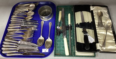 Lot 29 - A Six Setting Canteen of Feather Edge Plated...