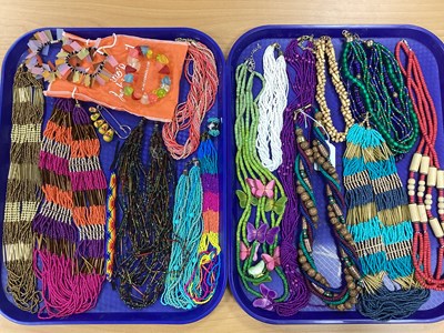 Lot 56 - A Collection of Assorted Multi Strand Bead...