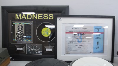 Lot 301 - Framed 'Jam' Ticket Print and framed 'Madness'...