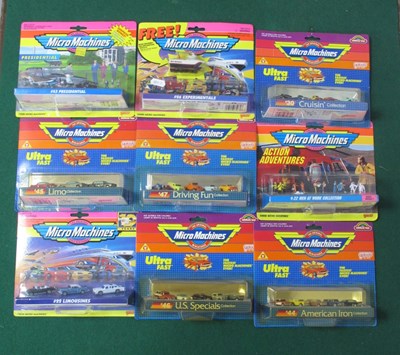 Lot 374 - Nine Micro Machines Sets by Galoob to include...