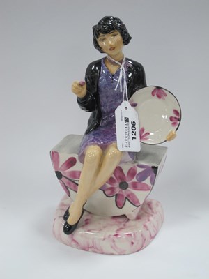 Lot 1206 - Peggy Davies Figurine 'Clarice Cliff Artisan'...