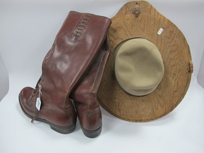 Lot 1308 - Vintage Mounties Style Hat, in a pine hat...