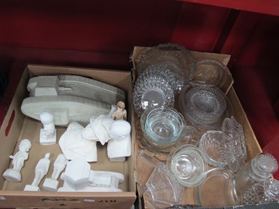 Lot 1019 - Various Plaster Military and Other Busts,...