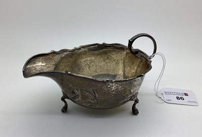 Lot 86 - A Hallmarked Silver Sauce Boat, JD&S,...
