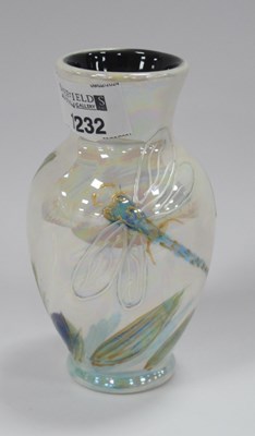 Lot 1232 - Anita Harris'Reeds, Iris and Dragonfly' Lustre...