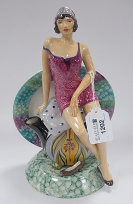 Lot 1202 - A Peggy Davies 'Nostalgia' Figurine, an artist'...