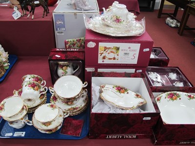 Lot 1166 - Royal Albert 'Old Country Roses'. two boxed...