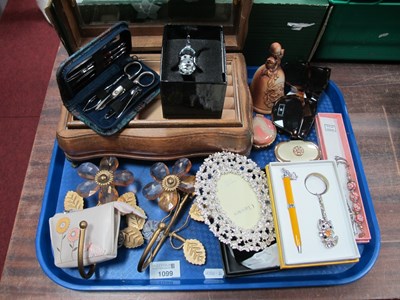 Lot 1099 - A Radley coin purse, jewellery box, fancy...