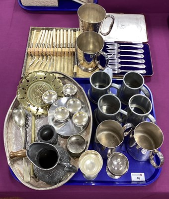 Lot 46 - Assorted Plated Ware, including plated and...