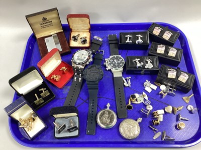 Lot 10 - Modern Large Gent's Wristwatches, Ronson...