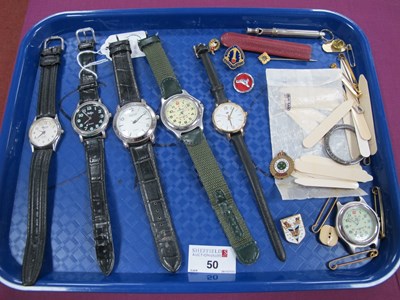 Lot 13 - Gent's Wristwatches, including Ricardo, Ascot,...