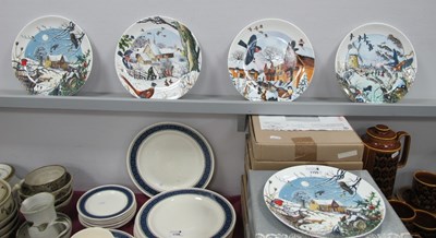 Lot 1155 - Eight Royal Doulton Collectors Plates, from...