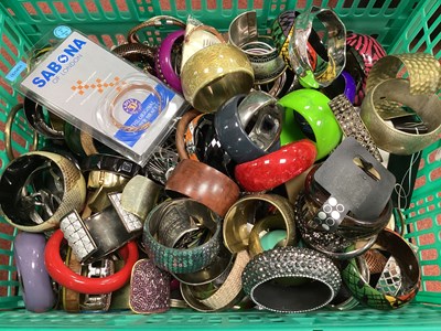 Lot 52 - A Large Collection of Assorted Costume Bangles...