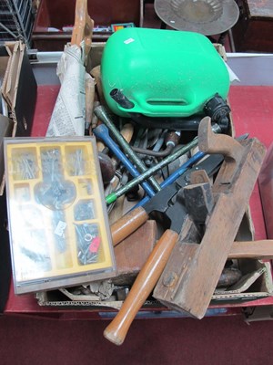 Lot 1049 - Tools; saws, screwdrivers, shears, etc and a...