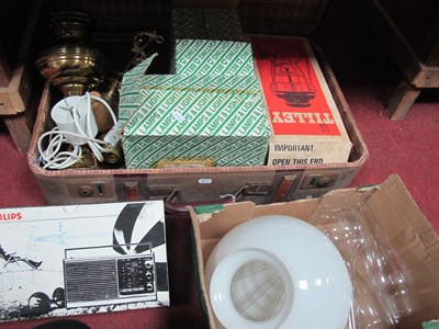 Lot 1111 - Tilley Storm Light, boxed, two boxed glass...