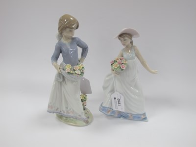 Lot 1250 - Lladro figures "Carefree" and "Precious Petals"...