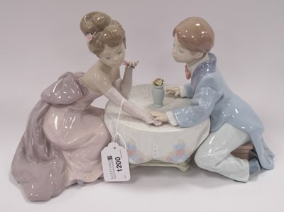 Lot 1200 - Lladro figure "A Little Romance" in original box.