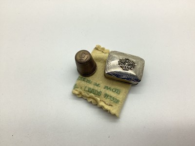 Lot 107 - An Antique Style Small Rectangular Pill Box,...