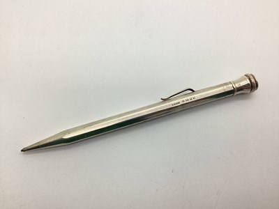 Lot 113 - Eversharp; A Hallmarked Silver Pencil, London...