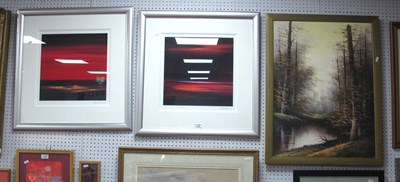 Lot 1412 - Debra Stroud 'Wavelength 1' and 'Wavelength II'...