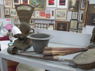 Lot 1391 - Butlin of Huddersfield Scales, toddy ladle,...