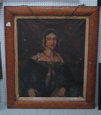 Lot 1431 - XIX Century School, portrait study of a lady...