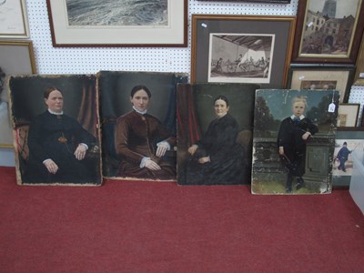 Lot 1445 - Three Female Portrait Studies Circa 1900,...