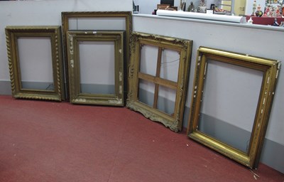 Lot 1406 - Large Gilt Picture Frames, (x 5).