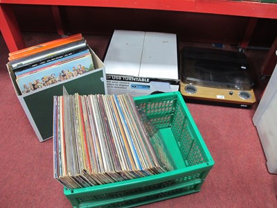 Lot 1034 - Akai & Zennox Turntables, LP records, usually...