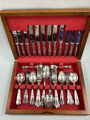 Lot 98 - A Six Setting Canteen of Kings Pattern Plated...