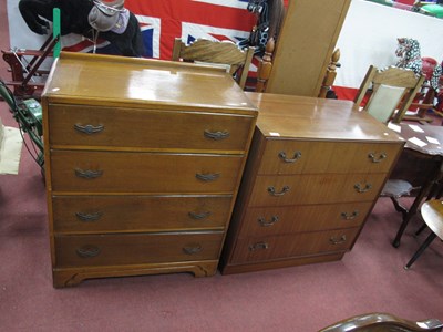 Lot 1470 - XX Century Walnut Chest of Drawers, with four...