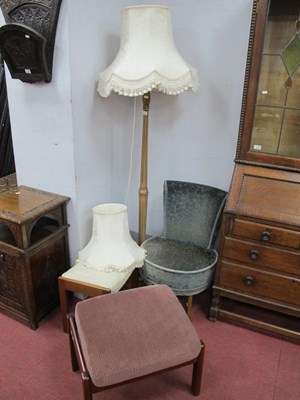 Lot 1489 - Upholstered Nursing Chair, two stools, and a...