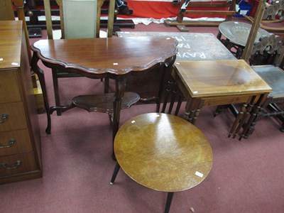 Lot 1472 - Mahogany Side Table, a mahogany nest of tables,...