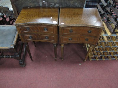 Lot 1474 - Pair of Mahogany Bedside Chests, with two...