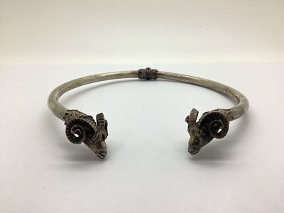 Lot 159 - An Antique Style Rams Head Choker Necklace,...
