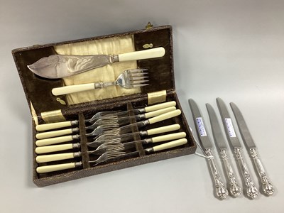 Lot 12 - Two Pairs of Gorham American Knives, handles...