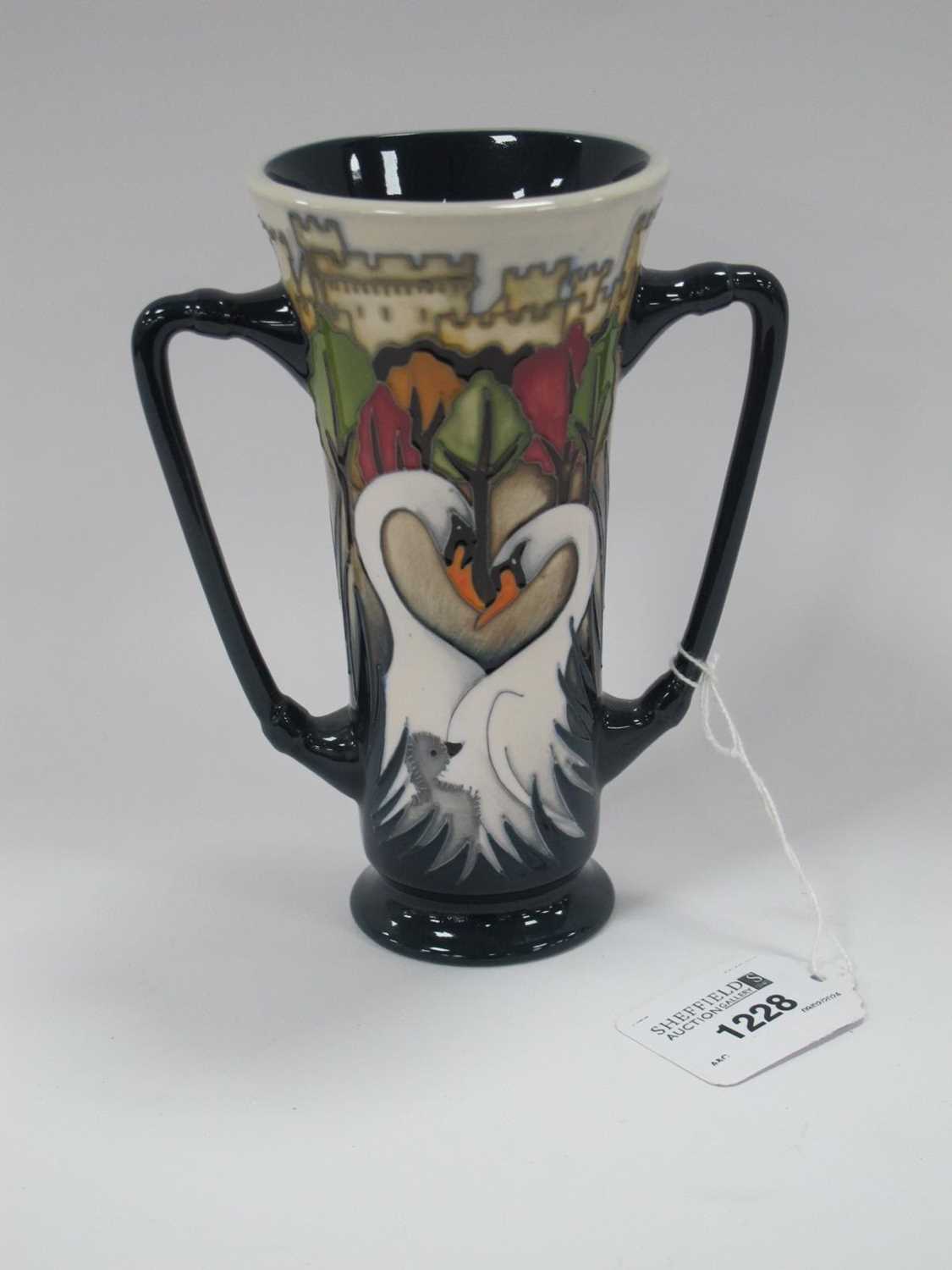 Lot 1228 - Moorcroft Twin Handled Limited Edition Vase....