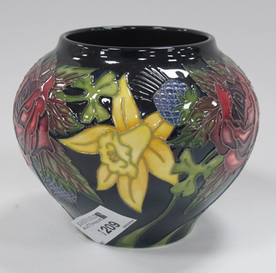 Lot 1209 - Moorcroft Vase 'Diamond Jubilee' Pattern,...