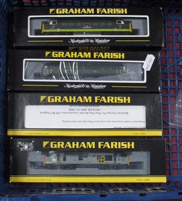 Lot 572 - Four Graham Farish 'N' Gauge Cased Diesel...