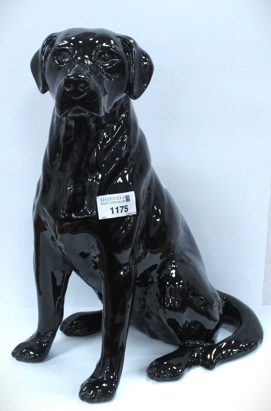 Lot 1151 - Beswick Pottery 2314 Black Labrador Seated,...