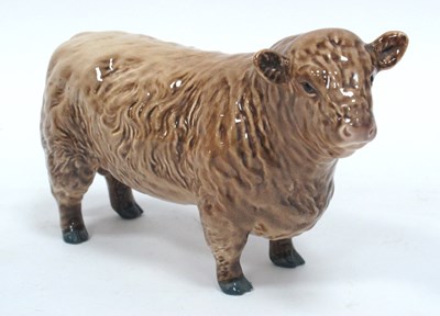 Lot 1113 - A Beswick Pottery Model of a Galloway Bull, in...