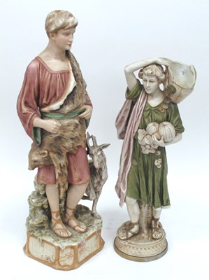 Lot 1034 - A Royal Dux Pottery Model of a Peasant...